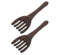 BIUDECO 2pcs Wooden Scalp Massage Comb with Five-Claw Scraping Massager - Handheld Wood Back Scratcher for Head Relaxation and Meridian Therapy - Traditional Gua Sha Tool for Home Use