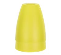BIUDECO 2pcs Yellow Flat Mouth Plastic Lampshades with 30mm Center Hole for E14 Table Lamps and Floor Lamps, Hollow Cylindrical Small Lampshade Suitable for Living Room and Bedroom