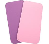BIUDECO 2pcs Yoga Cushion Kneeling Pads for Exercise Fitness Elbow Knee Ankle Lightweight Non-slip Yoga Mat for Home Training Deep Purple and Pink
