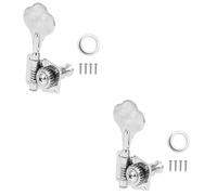 BIUDECO 2sets Bass Guitar Tuning Pegs Replacement for Bad Old Tuner Acoustic Guitar Tuner Electric Bass Pegs