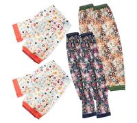 BIUDECO 3 Pairs Gardening Arm Sleeves for Women UV Protection Cooling Breathable Sunblock Sleeves with Floral Patterns for Outdoor Labor and Gardening