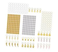 BIUDECO 305pcs Metal Dreadlocks Hair Rings Set with Shells for Decorating Hair and Replacing Old Or Broken Cuffs Jewelry for Braids and Locs
