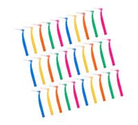 BIUDECO 30pcs Interdental Toothbrush with Soft Bristles for Plaque Removal Portable Manual Denture Brush for Home Travel and Work Lightweight Oral Cleaning Tool