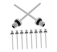 BIUDECO 30pcs Metal Air Pump Needle Set for Basketball Soccer Football Inflation Accessories Compatible with Various Ball Pumps Precision Inflation for Sports Balls