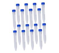 BIUDECO 30pcs Plastic Centrifuge Tubes with Screw Caps for Laboratory Use Smooth Wall Test Tubes Suitable for Low Temperature Centrifugation and Liquid Storage in Biochemistry and
