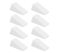 BIUDECO 30pcs White Dual Use Makeup Puff Set, Small Geometrical Foundation Applicator Sponge for Wet and Dry Powder, Portable Cosmetic Remover Puff for Face Makeup