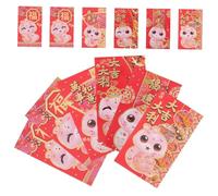 BIUDECO 36PCS Chinese Year Red Envelopes Paper Pouches with Snake Year Design Lunar Lucky Money Packets for Spring Festival and Overseas Giving