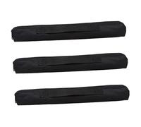 BIUDECO 3pcs Black Oxford Fabric Flute Carrying Bag Padded Recorder Case with Scratch Resistant Interior for Soprano Saxophone and Clarinet Portable Music Instrument Tote