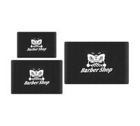 BIUDECO 3pcs Black Silicone Clipper Protective Covers with Anti-Slip and Heat Resistant Features, Trendy Decorative Barber Tool Sleeves for Hair Clippers