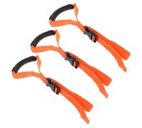 BIUDECO 3pcs Car Handle for Elderly Vehicle Interior with Nylon and PVC Material, Enhancing Convenience and Safety, Orange Design for Men and Women