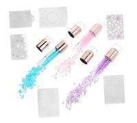 BIUDECO 3pcs Dual Ended Silicone Nail Art Stamper Colorful Manicure Stamping Tool Nail Art Pen for DIY Design and Unique Pattern Creation Random Color