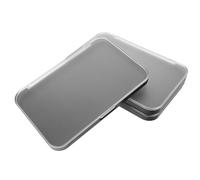 BIUDECO 3pcs Empty Magnetic Eyeshadow Palette: Diy Makeup Storage Box For Blush Powder - Plastic Makeup Platter With Clear Frosted Top