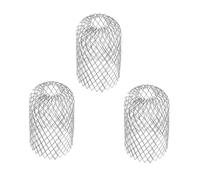 BIUDECO 3pcs Expandable Aluminum Downspout Filter Strainer Flexible Gutter Guard for Leaves Protection Rust-Resistant Downspout Leaf Filter Net Preventing Blockage Easy Installation