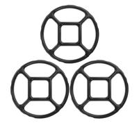 BIUDECO 3Pcs Flat Wok Support Ring Reducer for Gas Burner, Enamel Pot Stand Trivet, Stove Grill Top Accessory for Small Pots Pans