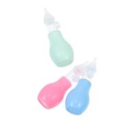 BIUDECO 3pcs Food Grade Silicone Nasal Aspirators for Boy Girl and Soft Suction Nozzle Protects Tender Nostrils Easy to Clean Nose Sucker with Mixed Colors for Stuffed Nose Relief