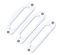 BIUDECO 3pcs Guitar Pickup Rings Replacement Metal Pickup Mounting Rings for Electric Guitar DIY Repair Fits Popular Squire Model