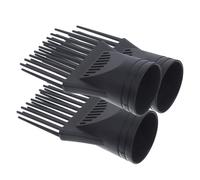 BIUDECO 3PCS Hair Dryer Diffuser Wind Comb Set Professional Plastic Blow Dryer Attachment for Faster Drying Black