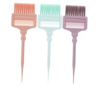 BIUDECO 3pcs Hair Dye Brush Set with Rat Tail Comb for Highlighting and Streaking Soft Bristles for Gentle Scalp Application Professional Salon and DIY Hair Coloring Tools for Women and