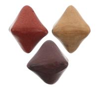 BIUDECO 3pcs Hexagon Wooden Hand Exercise Balls Set - Palm Massager Aromatic Wood, Rosewood Chicken Wing Wood - Hand Grip Strengthener for Home Therapy and Office Muscle Relaxation