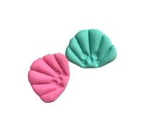 BIUDECO 3pcs Inflatable Bath Neck Rest Pillow with Suction Cups, Comfortable Pvc Spa Cushion for Back and Neck Support, Easy to Store Bathing Accessories for Home Use Random Color