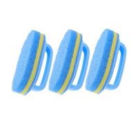 BIUDECO 3pcs Kitchen Sponge Brush with Handle Design Lightweight Multi Use Cleaning Sponges for Bathroom Tiles and Countertops Chemical and Durable Cleaning Tools