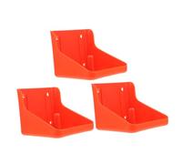 BIUDECO 3Pcs Livestock Salt Block Holder Plastic Salt Brick Feeding Tray for Sheep Cattle Horses Farm Animal Lick Container Rack with Multiple Fixed Positions for Stable Use