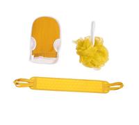 BIUDECO 3pcs Long Back Scrub Towels Bath Exfoliating Gloves for Men Women Thick Material Body Rubbing Cloths for Gentle Dead Skin Removal and Deep Cleansing in Shower