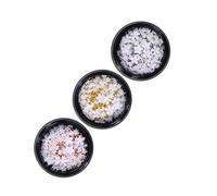 BIUDECO 3pcs Mini Resin Five-petal Flower Nail Charms 3d Manicure DIY Nail Art Decorations and Hand Care Random Color