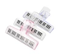 BIUDECO 3pcs Piano Music Folder Clips Acrylic Music Book Clips for Practice and Performance Hold Sheet Holders for Piano Songbook