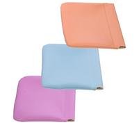 BIUDECO 3Pcs Pocket Cosmetic Bag Squeeze-top Self-Closing Small Makeup Pouch PU Leather Portable Lipstick Organizer for Travel Purse Storage