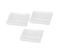 BIUDECO 3pcs Retro Cassette Tape Organiser Box Record Storage for Cassette Tapes