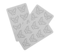 BIUDECO 3pcs Silicone Lace Mold with Detailed Butterfly Patterns for Fondant Decorating Molecular Gastronomy and Chocolate Crafting Elegant DIY Embossing Mat for Wedding Cakes Party