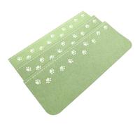 BIUDECO 3pcs Stair Pad Mat Stair Carpet Tread Green 55cm Folded Polyester Felt Non-skid Safety Rug Mute and Downstairs Reusable for Indoor and Outdoor