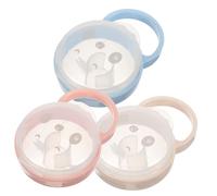 BIUDECO 3Pcs Storage Case with Carrying Handle Transparent Dustproof Organizer Box for Pacifiers Travel Friendly Durable Holder for Stroller and Diaper Bag Fits Pacifiers