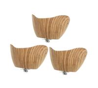 BIUDECO 3pcs Wood Grain Bakelite Pan Lid Knobs Replacement Pot Lid Grip Handles Insulated Pot Cover Holding Handles for Frying Pans and Cookware Easy to Install