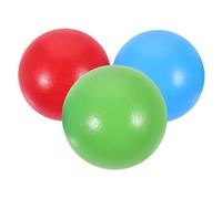 BIUDECO 3pcs Wooden Croquet Ball Set Small Wood Balls for Outdoor Lawn Games Backyard Activities Hand-eye Coordination and Teamwork