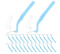 BIUDECO 40pcs Interdental Brush, Interdental Toothbrush, Plastic, Blue, for Braces and Teeth, Gentle for Sensitive Gums, Orthodontic Cleaning, Home Use