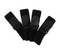 BIUDECO 4pcs Adjustable Elastic Pant Leg Straps with Hook and Loop Fastener, Flexible Ankle Bands for Cycling, Hiking and Outdoor Sports, 5x45.7cm Elastic Foot Wraps for Secure Fit