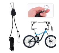 BIUDECO 4PCS Adjustable Rope Clip Hanger Set with Metal Internal Gears Ratchet for Plant Grow Lights Tent Lighting Heavy Duty Pulley Hooks with Automatic Lock and Non-slip Polypropylene