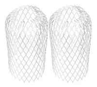 BIUDECO 4Pcs Aluminum Gutter Downspout Guard Expandable Filter Strainer for Leaves Debris Blockage Prevention Easy Installation Mesh Covers for Guttering and Drain Pipes