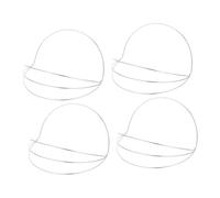 BIUDECO 4pcs Bendable Tiara Craft Base Lightweight Metal Headband Frame for DIY Floral Crowns and Headdresses Secure Design for Hanfu Cosplay Brides and Special Occasions