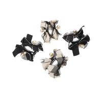BIUDECO 4pcs Bow Hair Clips for Women Elegant Bowknot Claw Clips with Strong Nonslip Grip Compact Accessories for Secure Bun and Ponytail Styling Suitable for All Hair Types