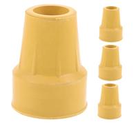 BIUDECO 4pcs Crutch Foot Pads Replacement Non-Slip Rubber Tips for Walking Cane Tips for Outdoor Trekking and Daily Use