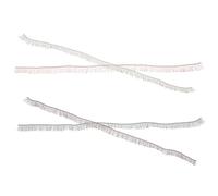 BIUDECO 4pcs Doll Eyelashes Faux False Lashes for DIY Decorative Accessories in Black Brown Tea and Chestnut Red Natural Look Enhancer for Various Doll
