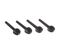 BIUDECO 4PCS Ebony Wood Tuning Pegs for Violins Durable String Instrument Accessories with Pre Drilled Elegant Replacement for Old Parts for Fiddler DIY Projects