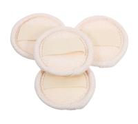 BIUDECO 4pcs Face Exfoliating Loofah Pads Skin Cleansing Puff Exfoliating Loofah Pad for Facial Scrubbing in Bath Shower