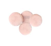 BIUDECO 4pcs Face Pads Round Powder Puff Talcum Dusting Puff for Foundation Gentle Skin for Salon Home Travel