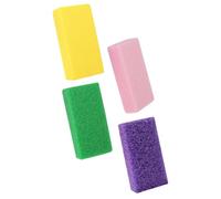 BIUDECO 4pcs Foot Exfoliation Tool Pu Pedicure Files for Removing Dead Skin and Calluses, Sturdy Foot Care Files Dual Grit for Heel and Sole Exfoliating at Home