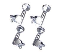 BIUDECO 4pcs Fully Enclosed Knob Ukulele String Tuning Peg Replacement Head Knobs for Ukulele Pegs Part Head