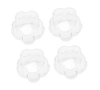 BIUDECO 4pcs Gas Stove Knob Covers Childproof Safety Lock Oven Knob Protection Covers Prevents Gas Leakage Easy Adult Access Plastic Cooker Guards for Child and PET Safety
